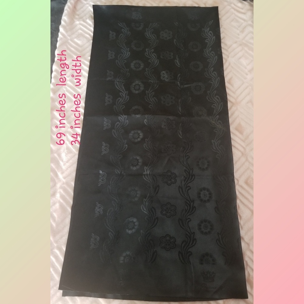 Embroidered  LONG scarf/ Made in Ghana